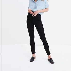 NWT Madewell 10 in High Rise Skinny in Black Size 26P